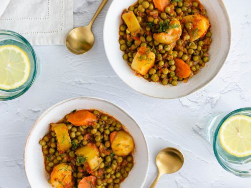 Greek Pea Stew Arakas