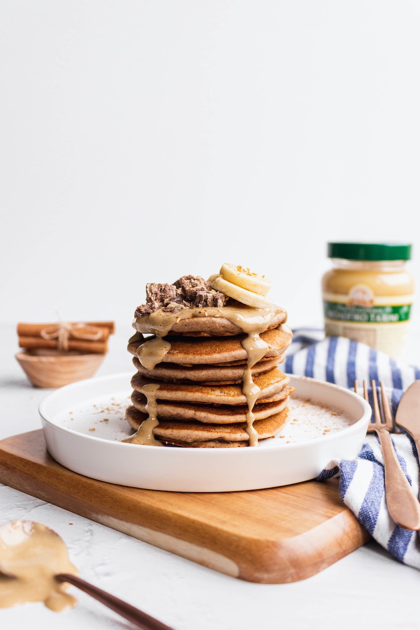 Tahini Pancakes (vegan & gluten-free) ~ Foodathlon