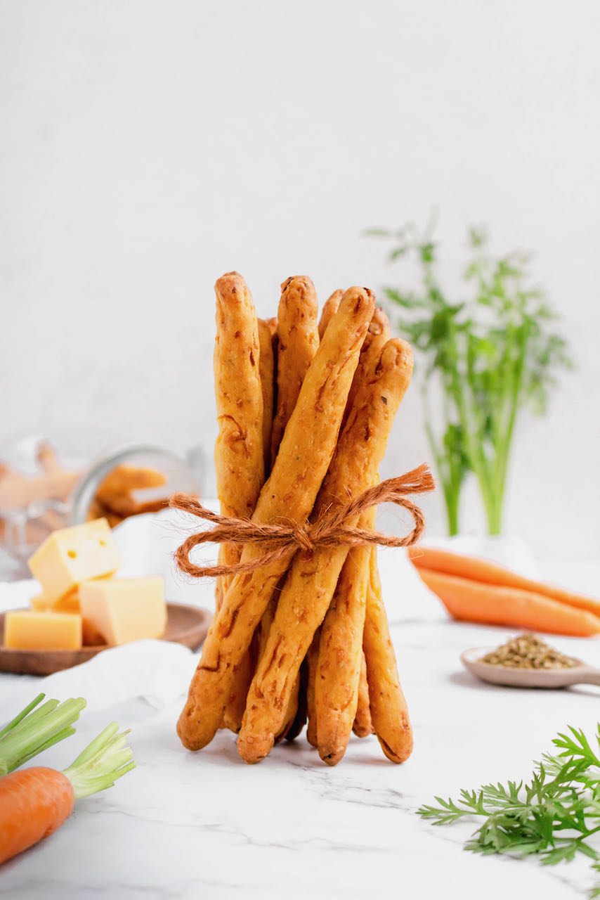 Carrot-Cheese Breadsticks
